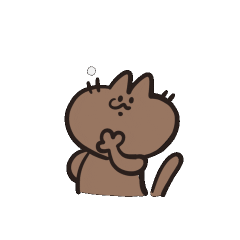 ねこ 悩む Sticker