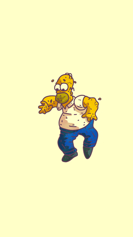 Homer Simpson Art GIF by Will Bertram