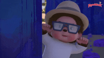 Funny Face Reaction GIF by MONCHHICHI