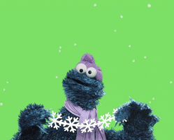 Cookie Monster Christmas GIF by Sesame Street
