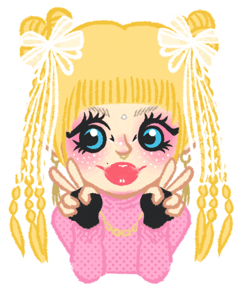 Pink Kanikani Sticker