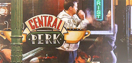 Image result for central perk friends gif