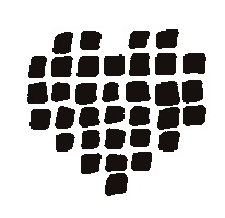 Black Heart Love Sticker