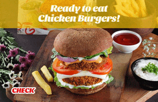 Eat Chicken Burger GIF by Zorabian Foods