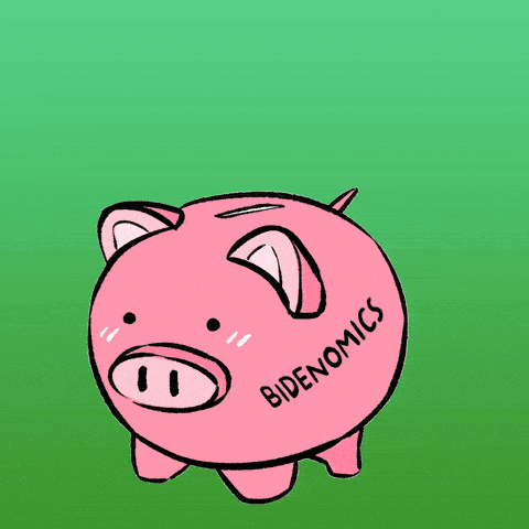Bidenomics piggy bank