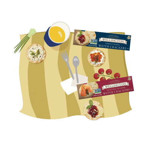 Snacking Gold Standard Sticker by Wellington Crackers