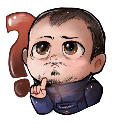 Confused Question Sticker