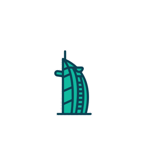 Dubairun Sticker by WorldsIconic