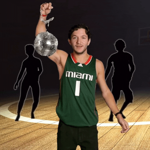 Miami Hurricanes Dancing GIF by Basketball Madness