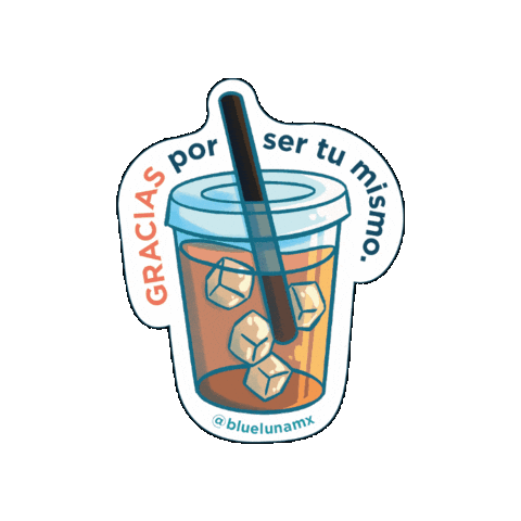 Coffee Thank You Sticker by Blue Luna
