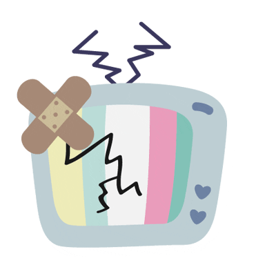 Pastel Tvgirl Sticker