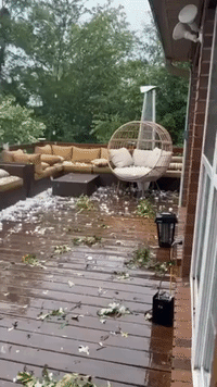 'That's a Real Skylight!': Large Hail Causes Major Damage to Arkansas Home