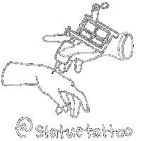 Michellelafille Sticker by Statue Tattoo