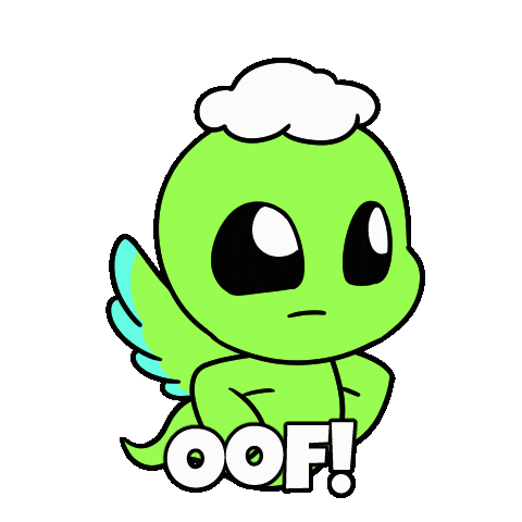 Uh Oh Pain Sticker by Christophers Genie