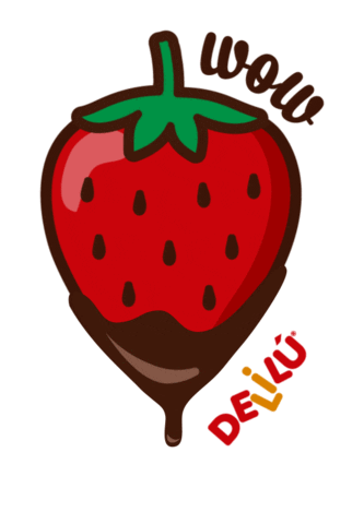 Strawberry Sticker by Delilu Ec