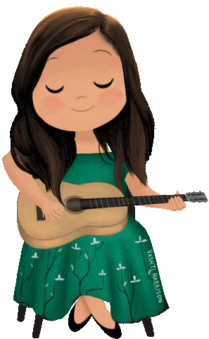 Empower Guitar Player Sticker by Little, Brown Books for Young Readers