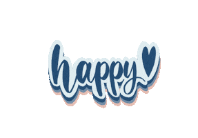 Happy Calligraphy Sticker