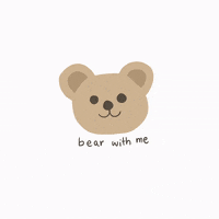 Bear With Me GIF by jayjay_illustration