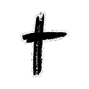 Jesus Cross Sticker by SOLAWuppertal