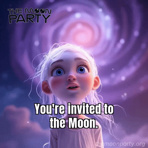 To The Moon Galaxy GIF by The Moon Party