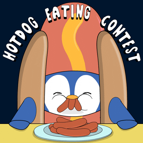 Hungry Hot Dog GIF by Pudgy Penguins