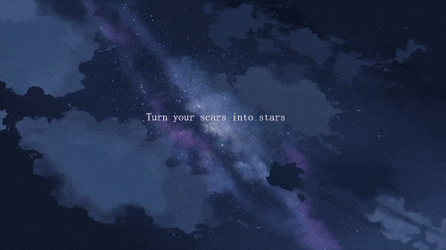 Light Blue Anime Aesthetic Gif