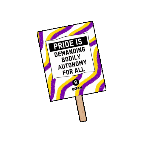 Pride Sticker by Oxfam GB