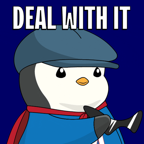 Like A Boss Deal With It GIF by Pudgy Penguins