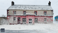Sea Foam Blankets Irish Village Following Strong Winds