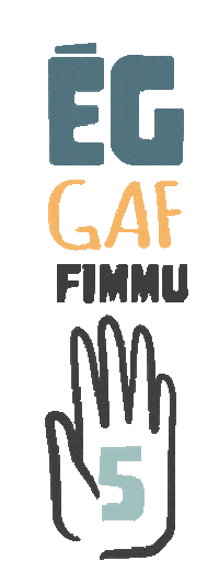 Gefðu Fimmu Sticker