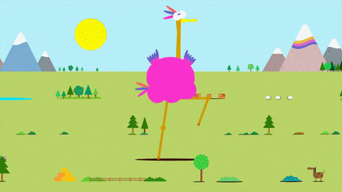 Walking Flamingo GIF by Hey Duggee - Find & Share on GIPHY