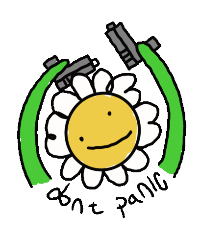 Flower Spacestation Sticker
