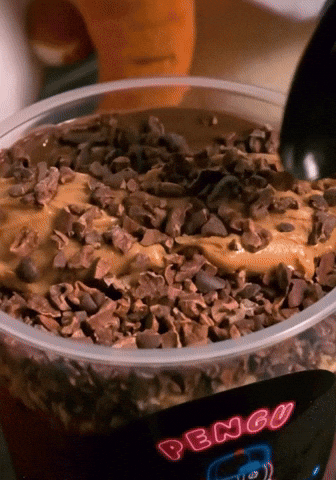 Peanut Butter Eating GIF by Pengu Juice Co.