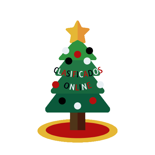 Happy Christmas Tree Sticker by Clasificados Online