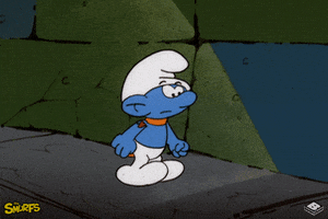 the smurfs fighting GIF