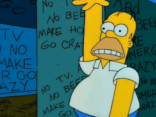 Image result for go crazy simpsons gif