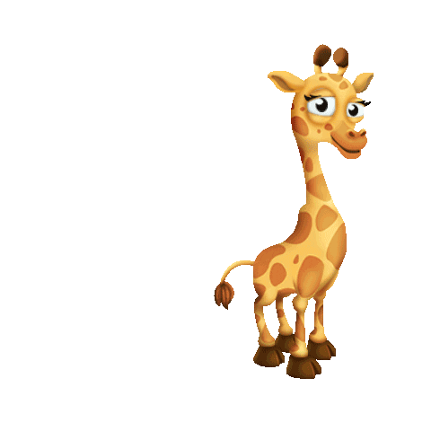 Elephant Giraffe Sticker by Hay Day