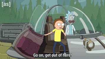 Get Out Of Here Rick And Morty GIF by Adult Swim