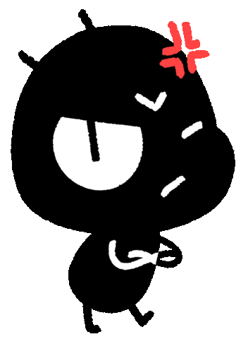 Angry Luck Sticker