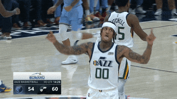Rock On Tongue Out GIF by Utah Jazz