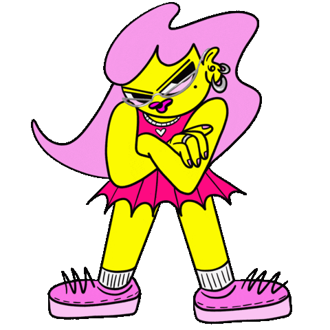 Angry Girl Sticker by Nikoteenie