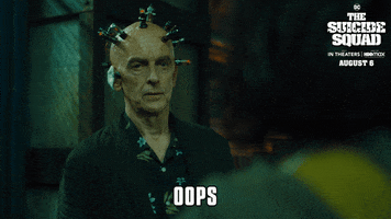 Thinker Oops GIF by The Suicide Squad