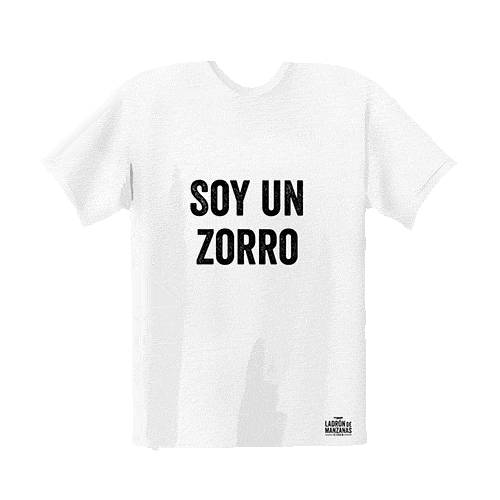 Camiseta Zorro Sticker by Ladrón de Manzanas