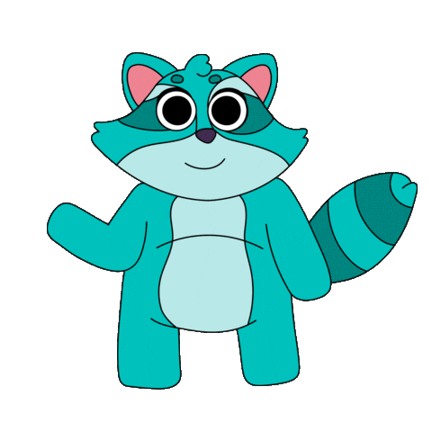 Raccoon Greeting Sticker