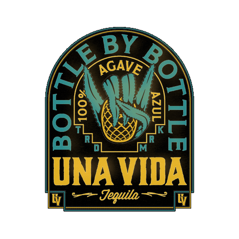 One Life Fun Sticker by Una Vida Tequila
