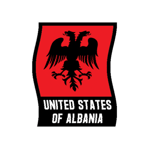Usa Albania Sticker