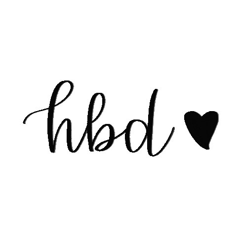 Happy Birthday Calligraphy Sticker