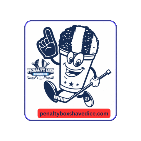 Penalty Box Shaved Ice Sticker