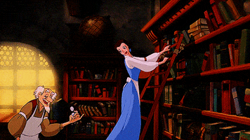 beauty and the beast book GIF