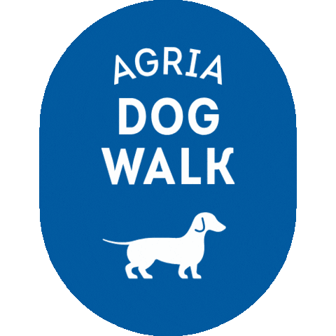 Agria Dog Walk Sticker by Agria Eläinvakuutus